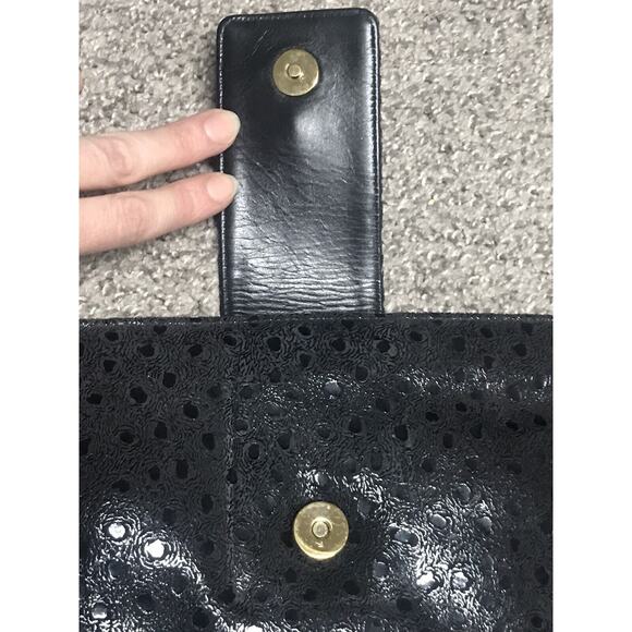 Miss Mak Purse Clutch Wristlet Leopard Lock And Key w/Tassel & Gold Accents - Picture 6 of 7